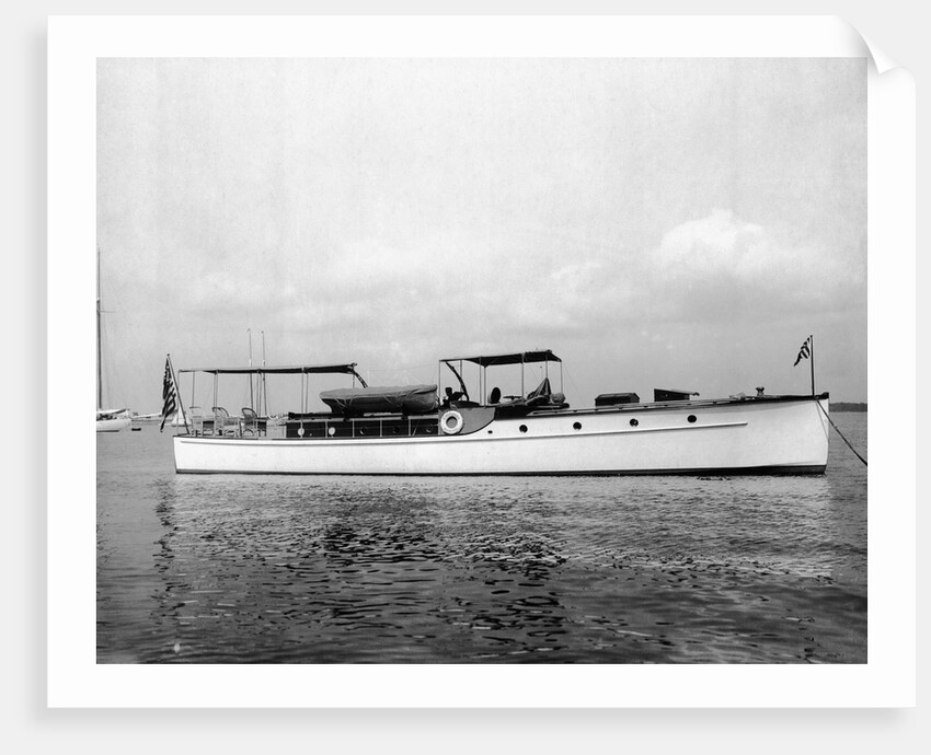 The Side View of a Steam Yacht by Anonymous