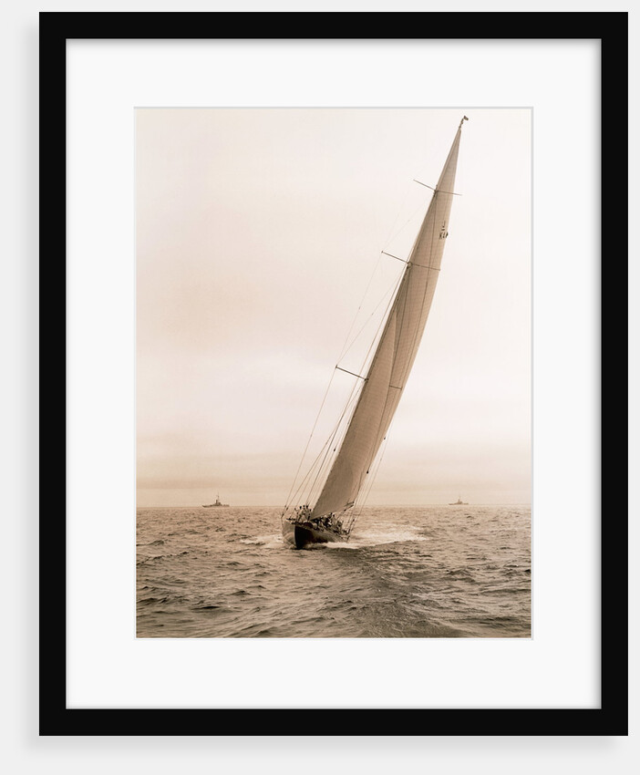 Endeavour Sailing in the America's Cup Race by Anonymous