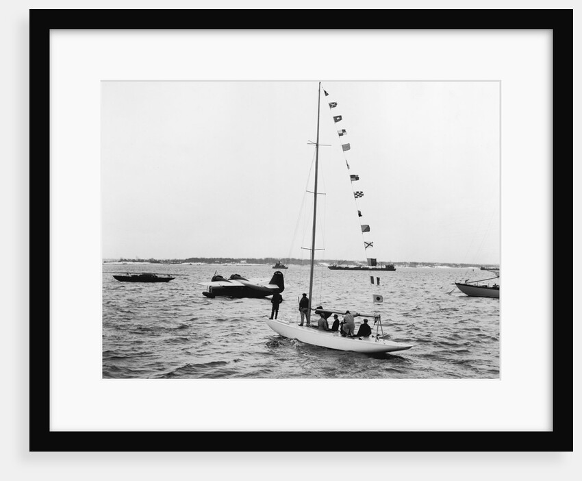 Launching Sailboat by Anonymous