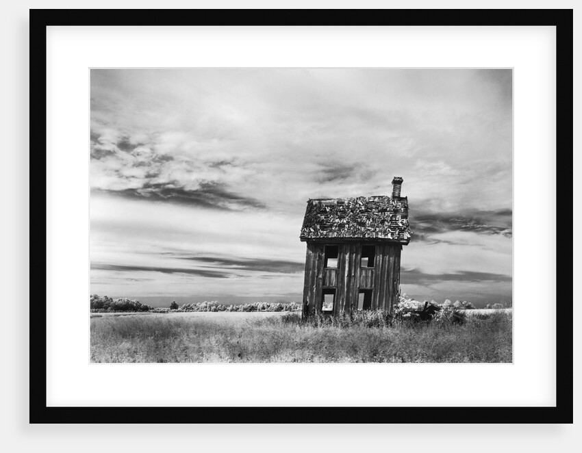 Dilapidated Leaning House by Anonymous