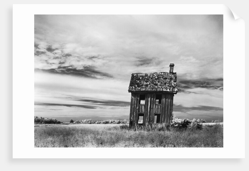 Dilapidated Leaning House by Anonymous