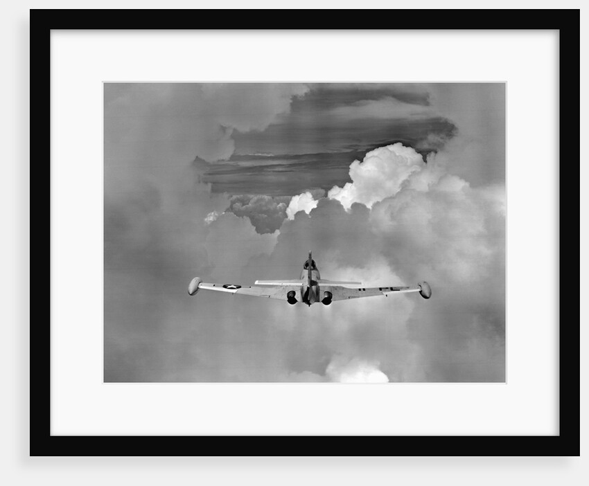 Navy Jet Photographing Hurricane Phenomena by Anonymous