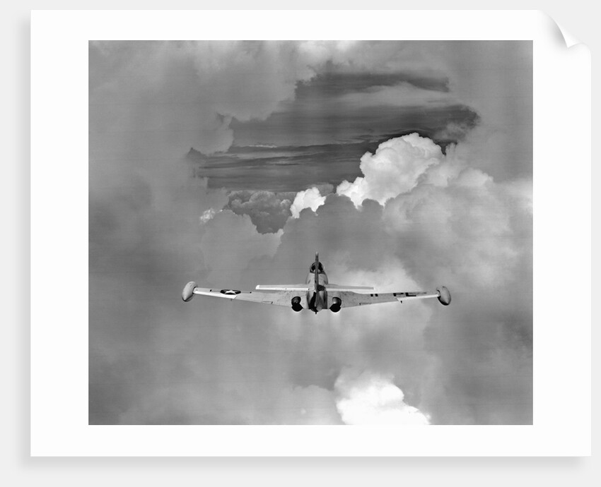 Navy Jet Photographing Hurricane Phenomena by Anonymous