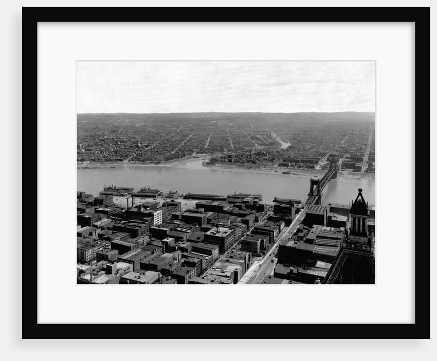 Cincinnati and Ohio River by Anonymous