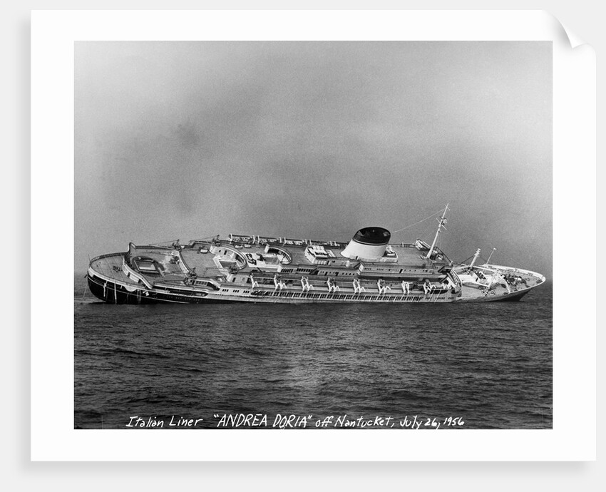 Andrea Doria Listing to Starboard by Anonymous