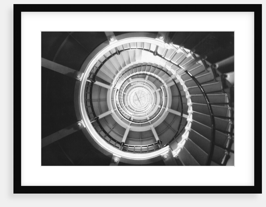 Spiral Staircase Inside Cape Henry Lighthouse by Anonymous