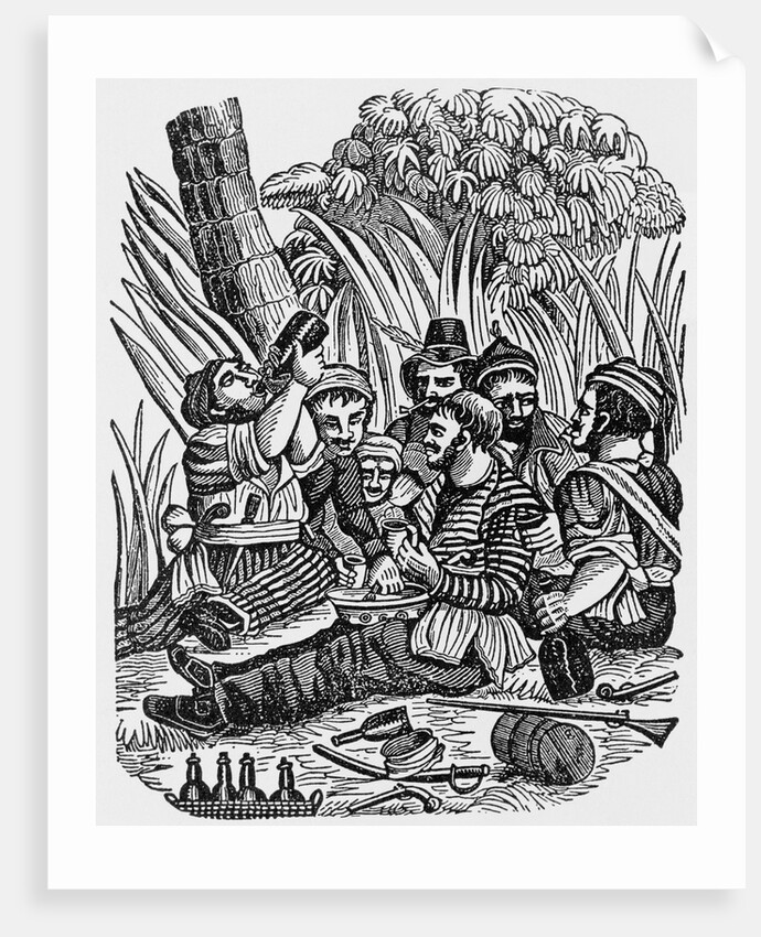 Captain Roberts and Pirates on Malabar Coast by Anonymous