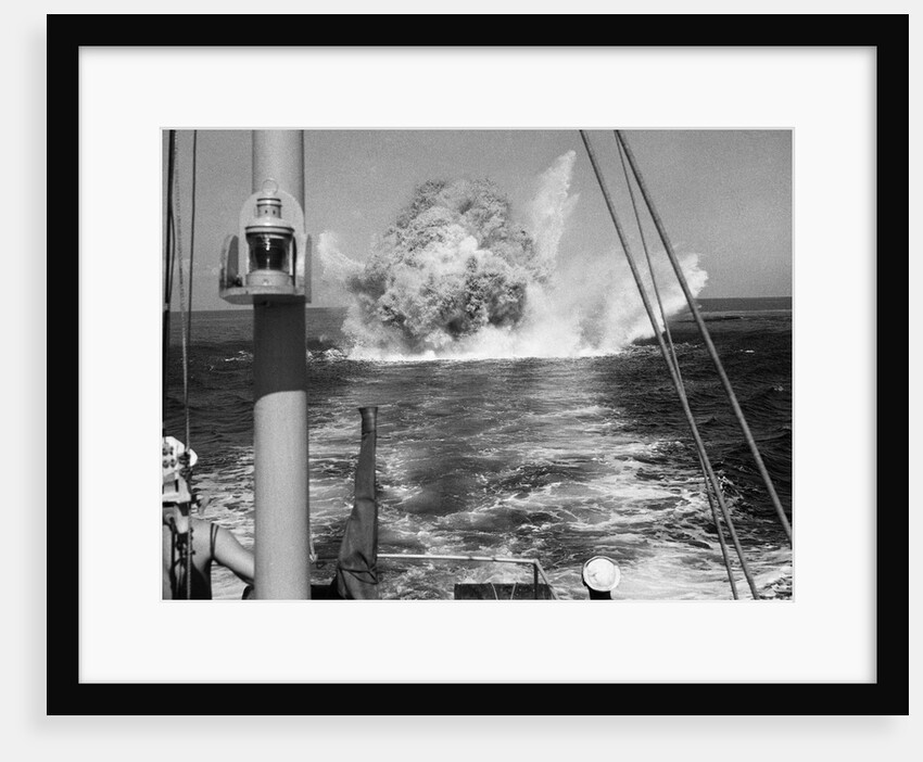 Depth Charge Exploding by Anonymous