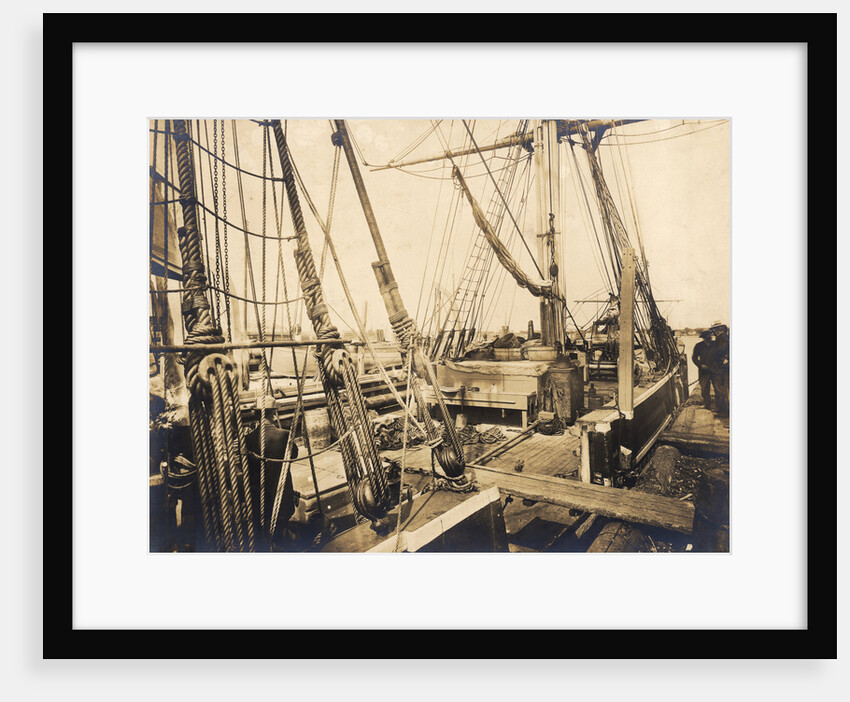 Deck of Whaling Bark Kathleen by Anonymous