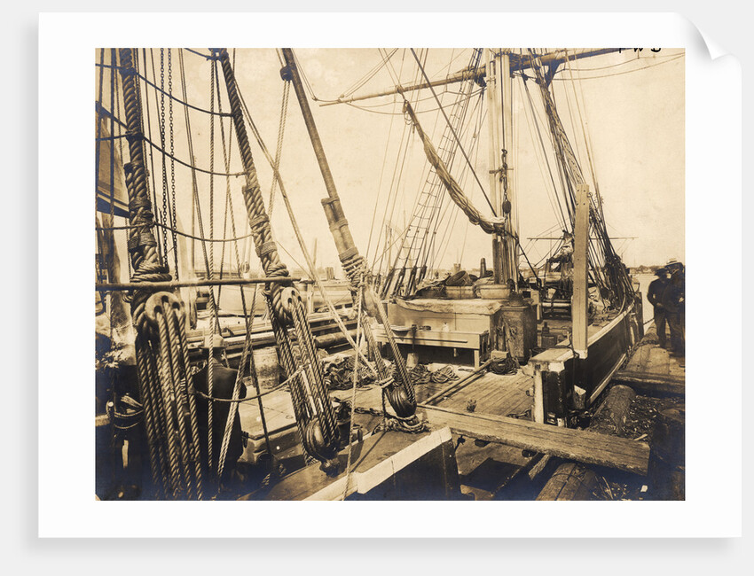 Deck of Whaling Bark Kathleen by Anonymous