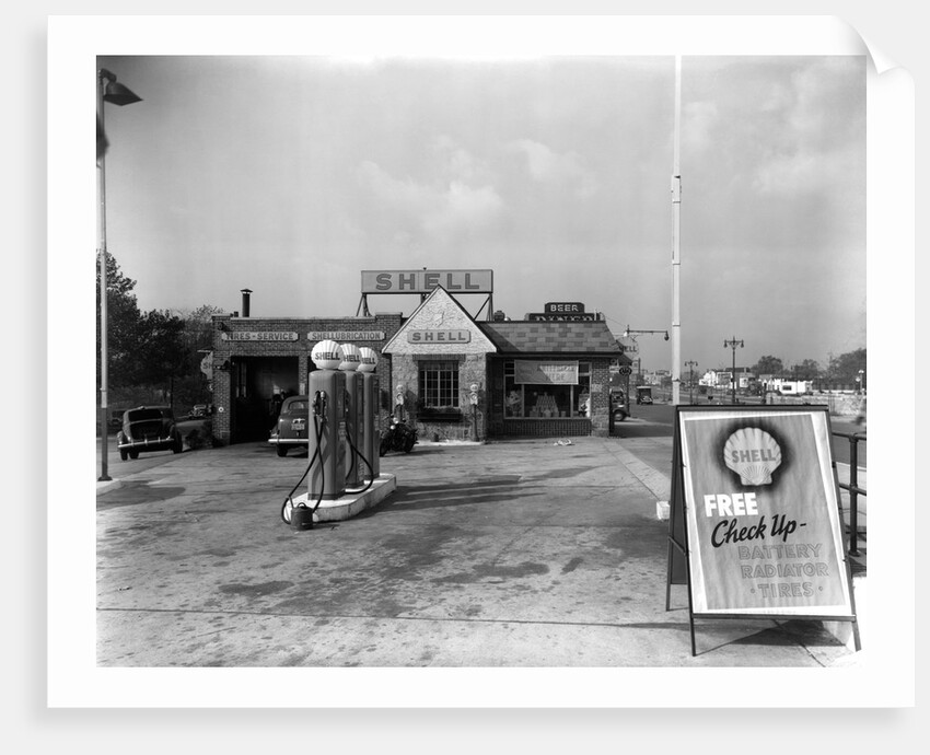 Shell Gasoline Station by Anonymous