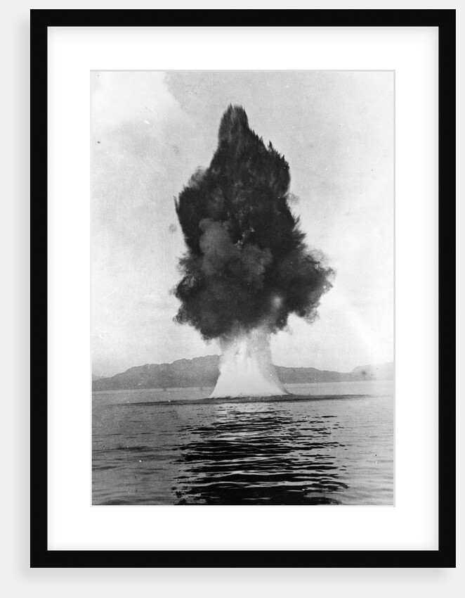 German Submarine Exploding from 450 Pounds of TNT by Anonymous