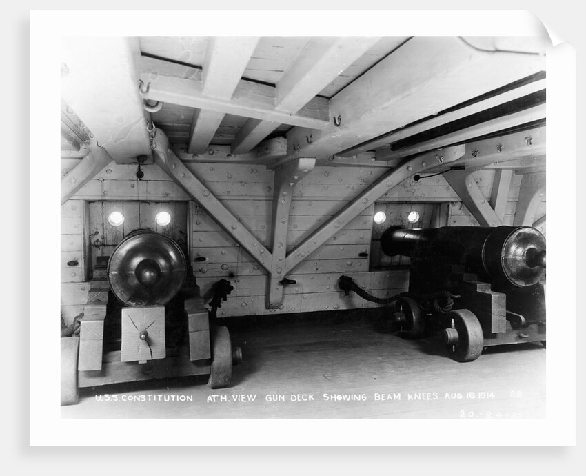 Gun Deck of USS Constitution by Anonymous