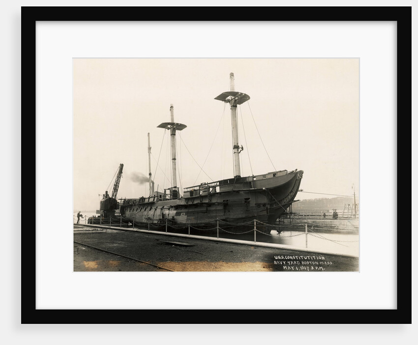 Frigate USS Constitution Under Restoration by Anonymous