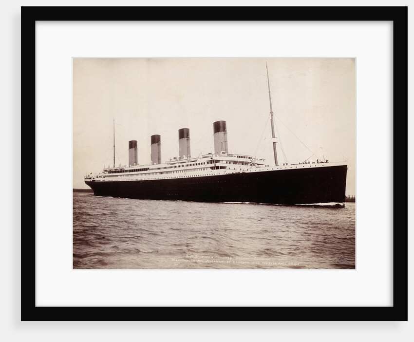 R.M.S. Titanic Embarking on Fatal Maiden Voyage by Anonymous