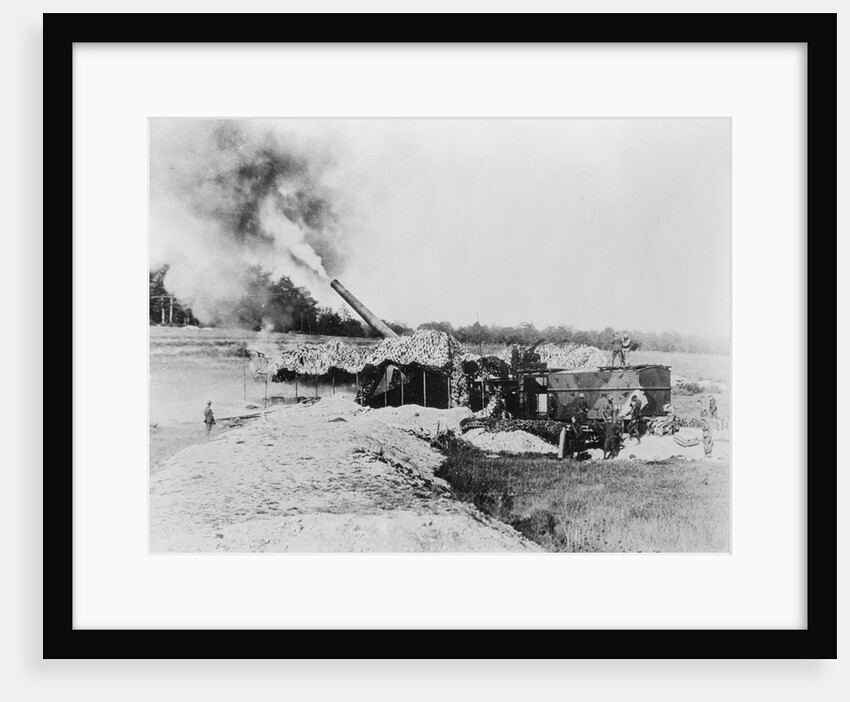 View of Cannon Firing During World War I by Anonymous