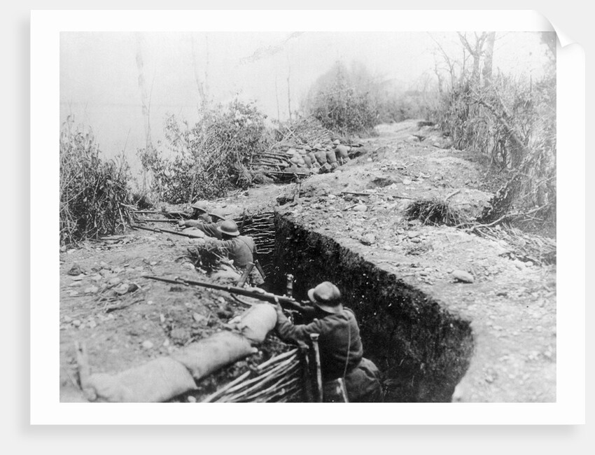 Soldiers Fighting From the Trenches by Anonymous