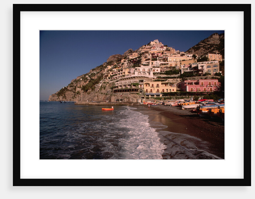 Beach in Positano, Italy by Anonymous