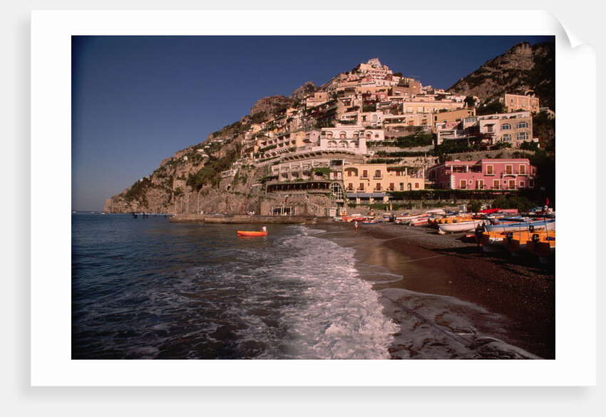 Beach in Positano, Italy by Anonymous