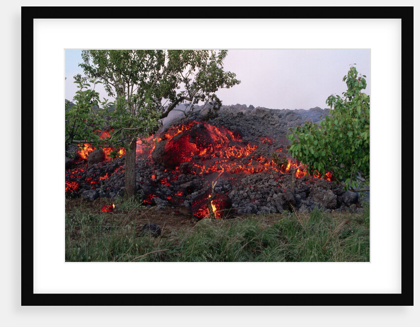 Cooling Lava from Mount Etna by Anonymous