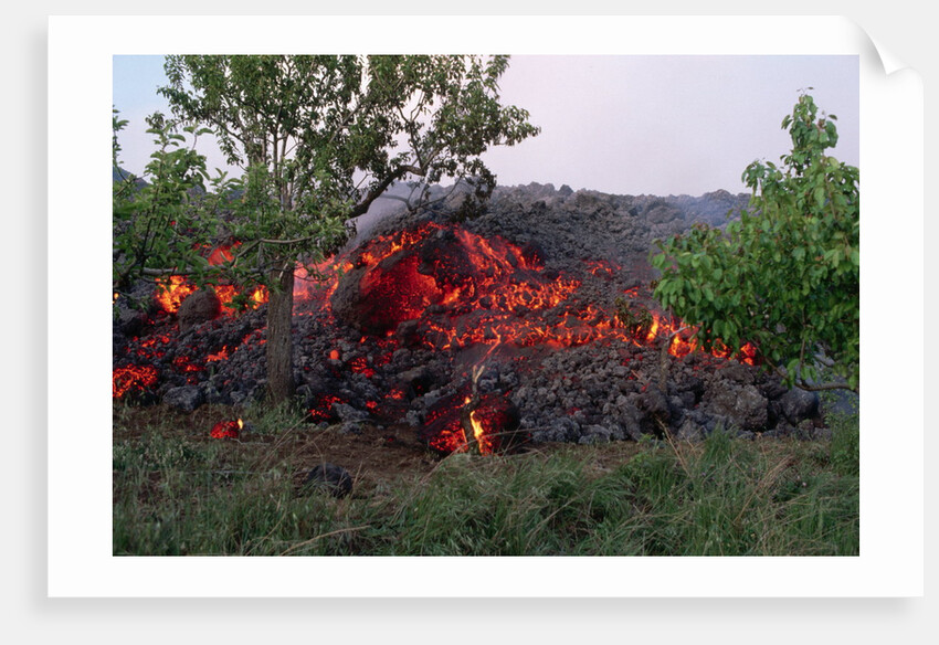 Cooling Lava from Mount Etna by Anonymous