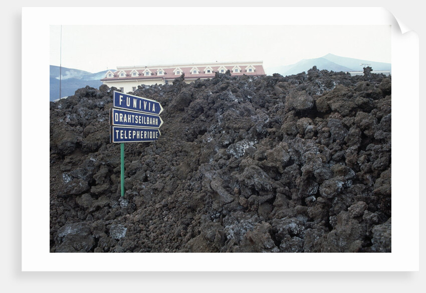 Building Buried by Lava by Anonymous