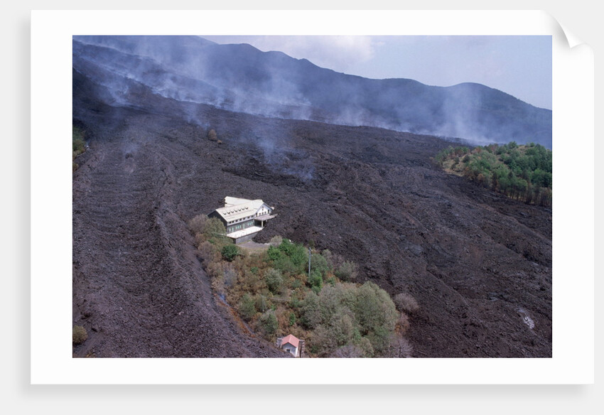 Building Buried by Lava by Anonymous