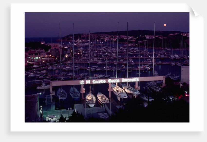 Marina of Porto Cervo at Night by Anonymous