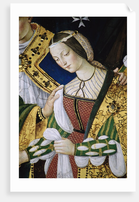 Detail of Fresco Painting of Frederick III's Betrothal to Eleonora of Portugal by Pinturicchio