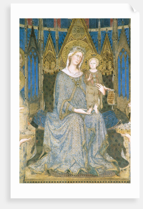 Detail of Virgin and Child Enthroned from Maesta by Simone Martini