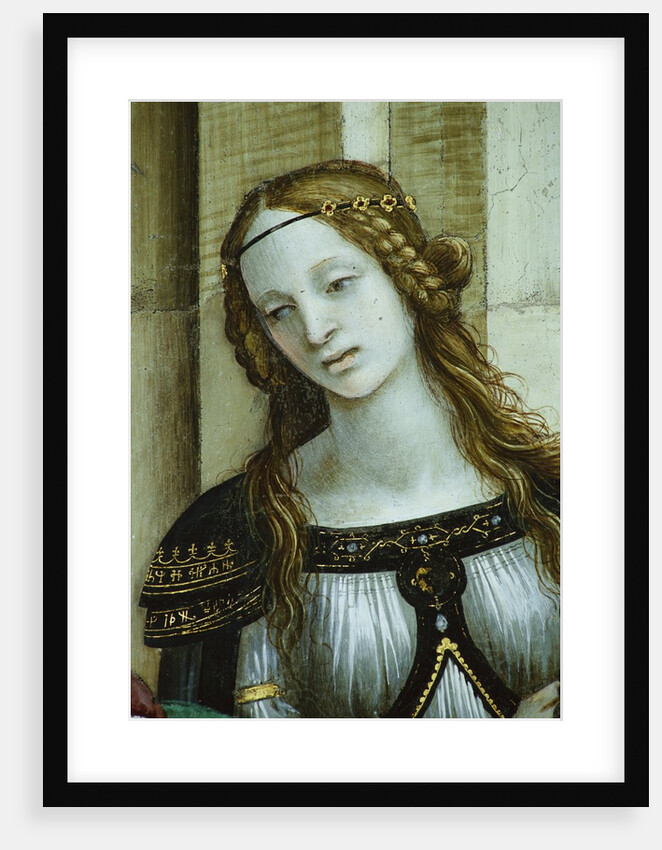 Detail of Young Woman from Saint John the Evangelist Reuscitating Druisana by Filippino Lippi