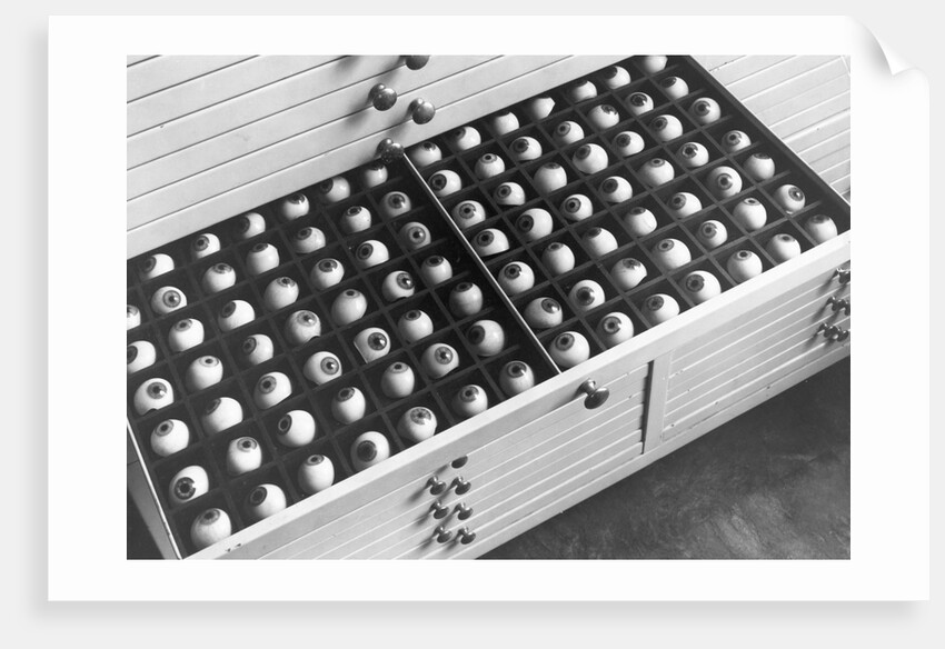 Drawer Full of Prosthetic Eyes by Anonymous