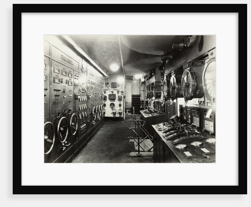 Engine Room of S.S. Normandie by Anonymous
