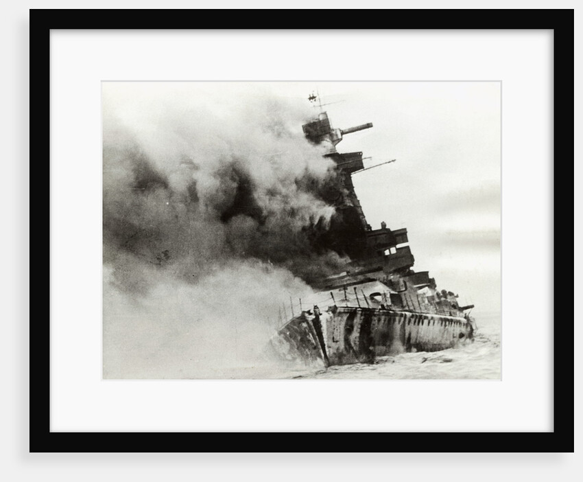German Battleship Smoking War Attack by Anonymous