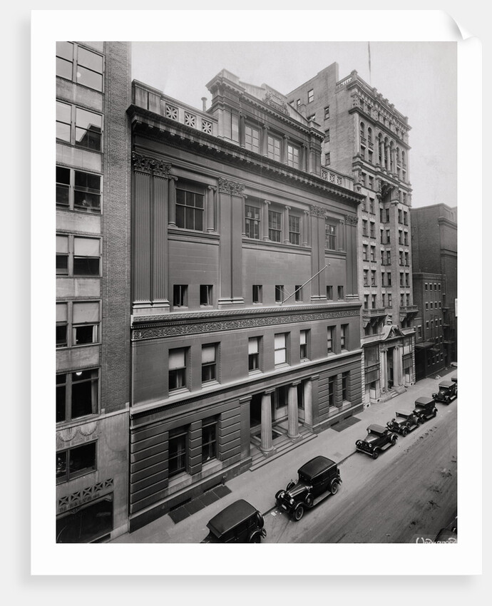 Exterior View of Bar Association Building at Forty Sixth Street in Manhattan by Anonymous