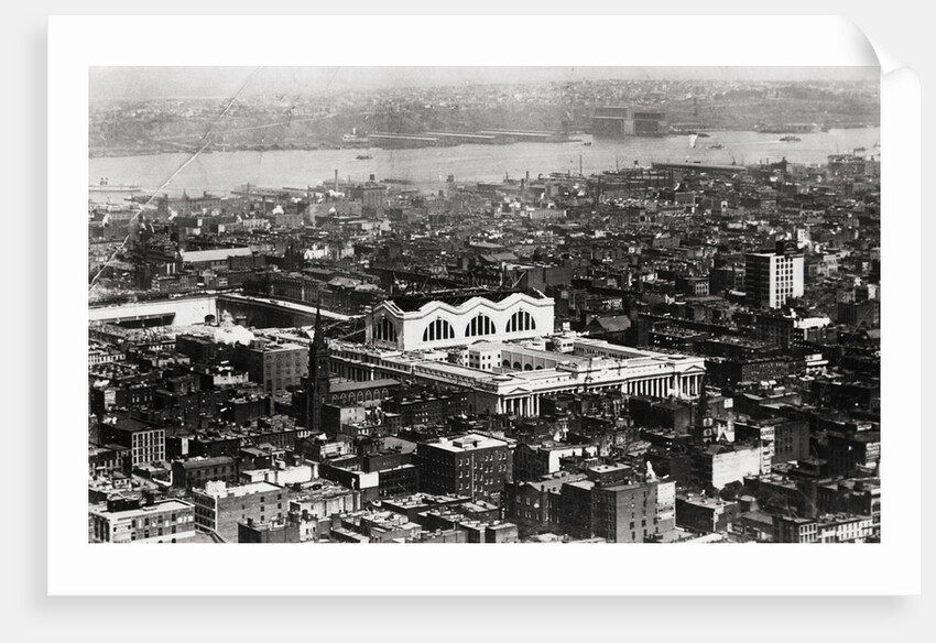 Aerial View of Pennsylvania Station Being Constructed by Anonymous