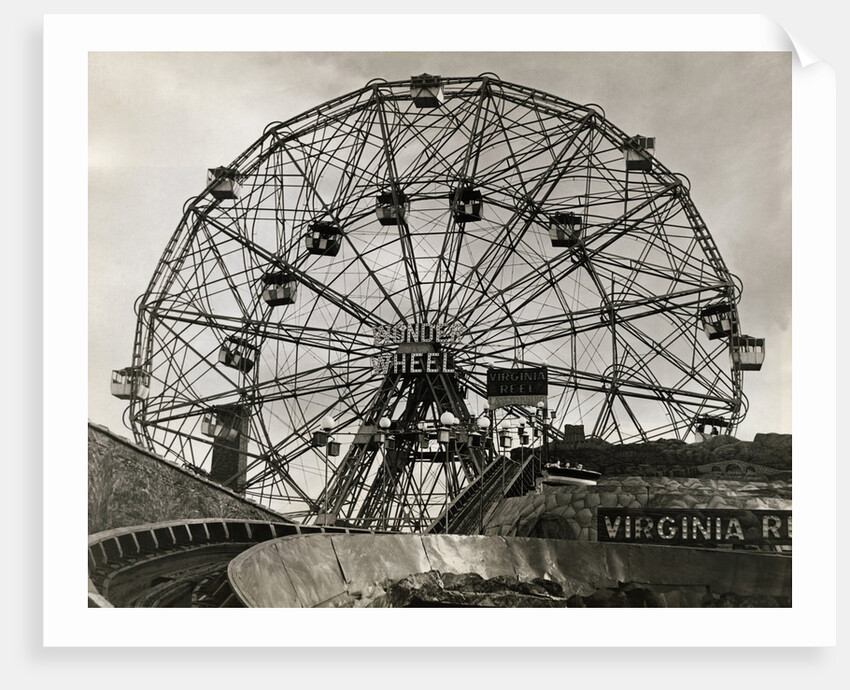 View of Wonder Wheel Ride at Coney Island by Anonymous