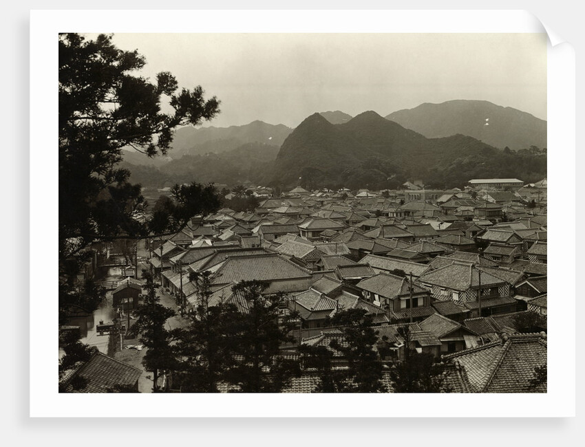 Housetop View of Shimoda by Anonymous