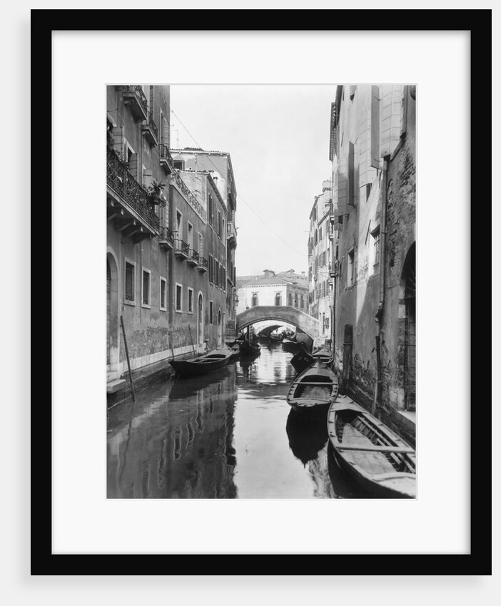 Small Canal with Two of Many Small Bridges by Anonymous
