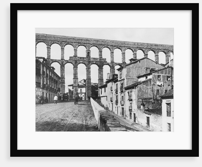 Old Roman Aqueduct at Entrance to Segovia by Anonymous