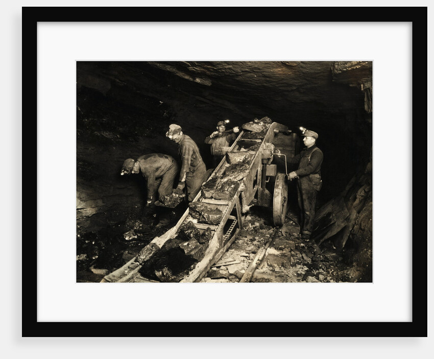 Coal Miners Using Automatic Conveyor by Anonymous