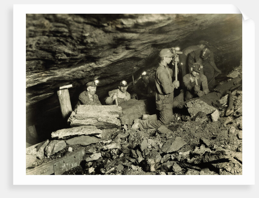 Coal Miners Working One Thousand Feet Below Surface by Anonymous