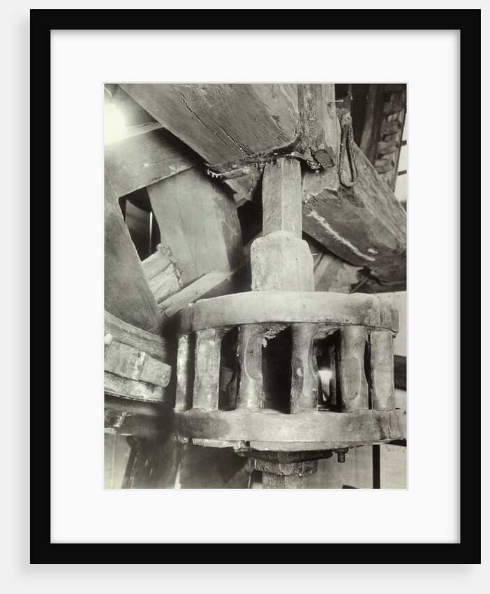 Wooden Cog Wheel in Old German Windmill by Anonymous