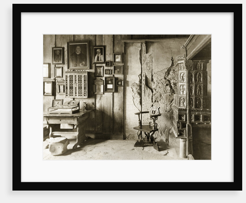 Martin Luther's Room in Wartburg Castle by Anonymous