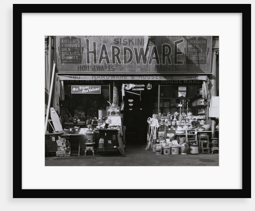 Exterior of Hardware Store by Anonymous