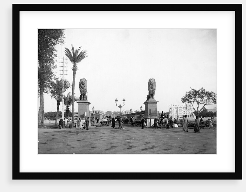Typical Early Cairo Street Scene by Anonymous