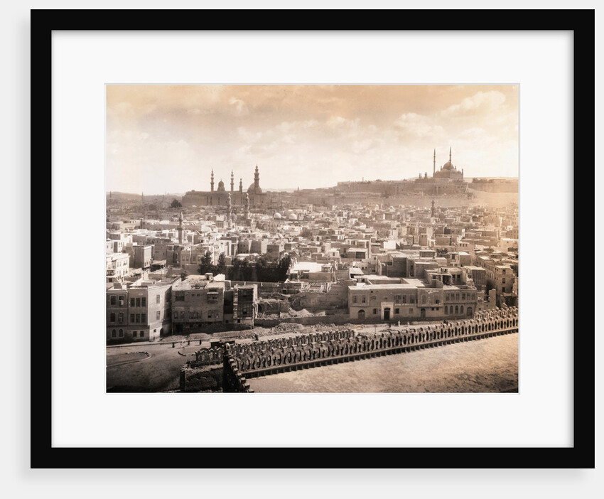 Aerial View of Mohammed Ali Mosque and Buildings of Cairo by Anonymous