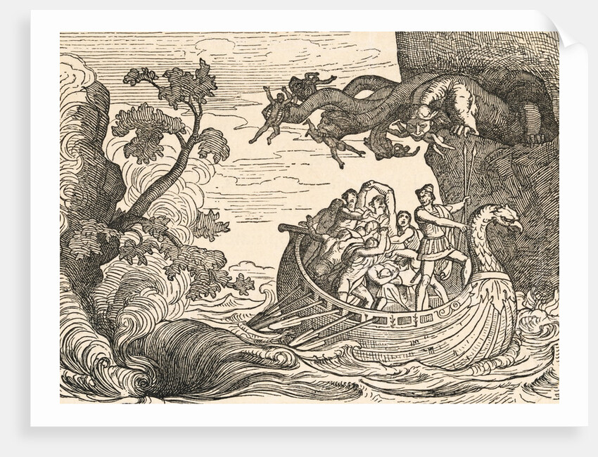 Print of The Ship of Ulysses by Anonymous