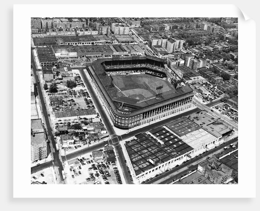Ebbets Field in the 1950s, Flatbush Avenue, Brooklyn by Anonymous