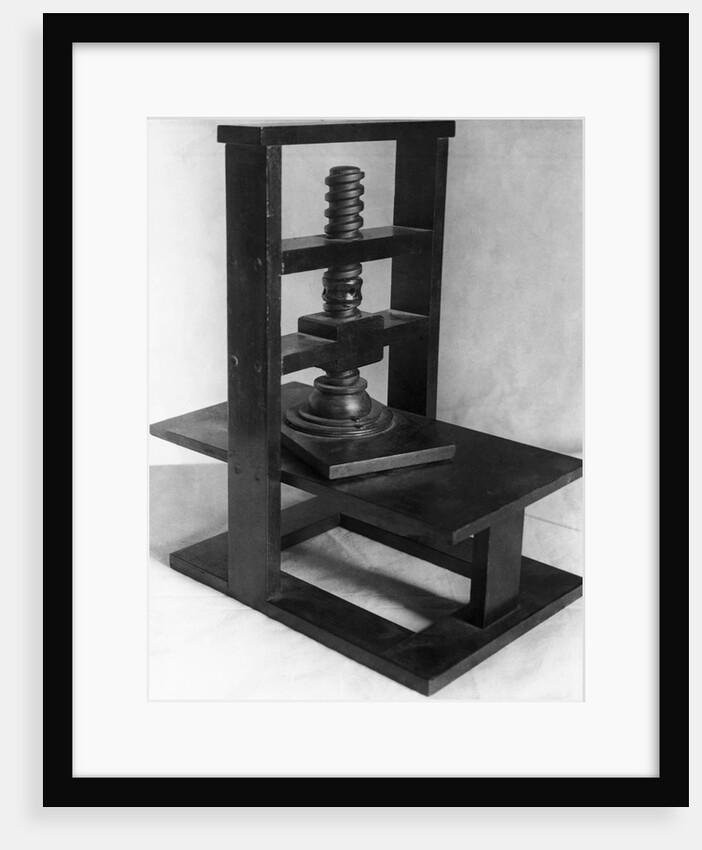 Gutenberg Type Printing Press by Anonymous